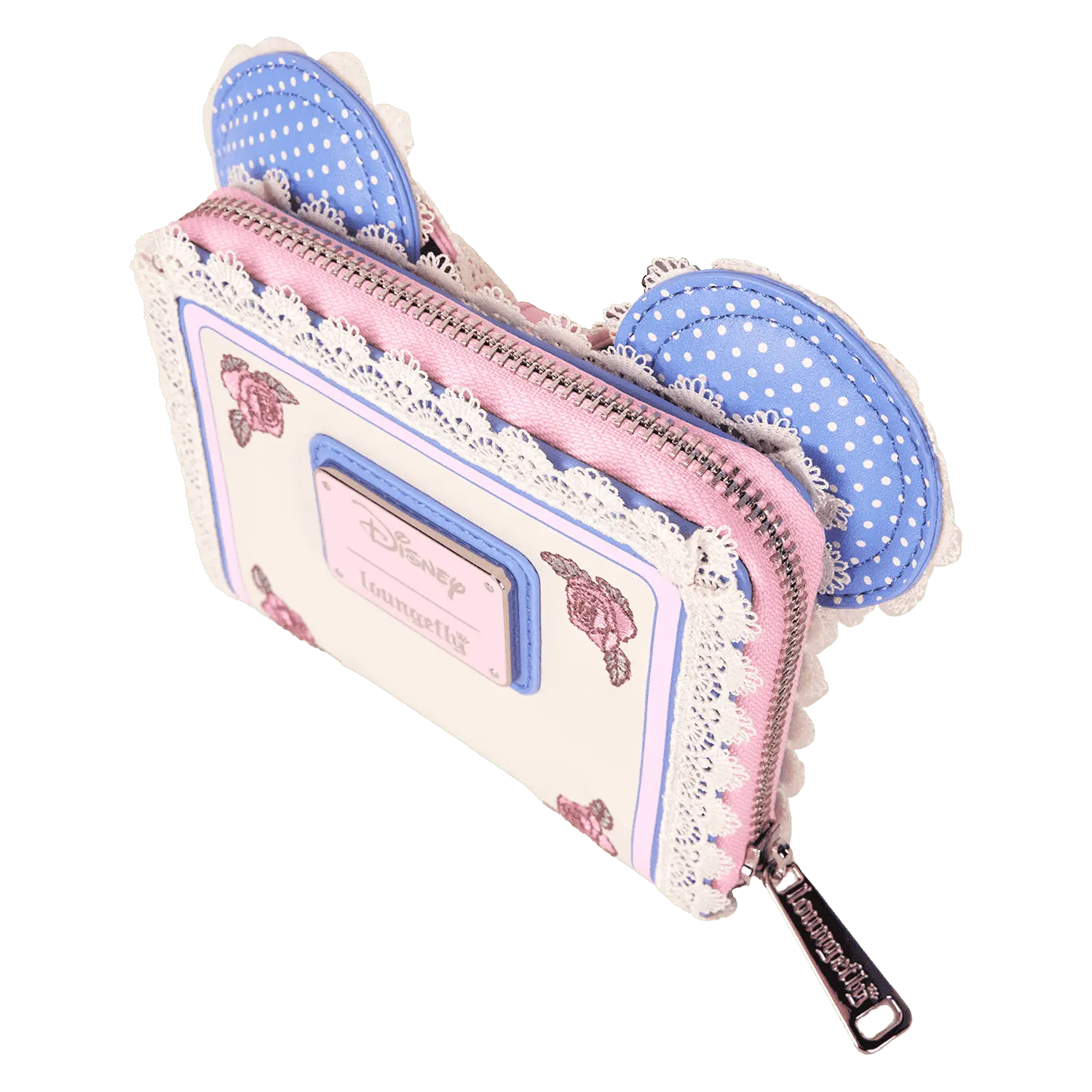 Minnie Mouse Floral and Lace Zip Around Wallet - Image 4