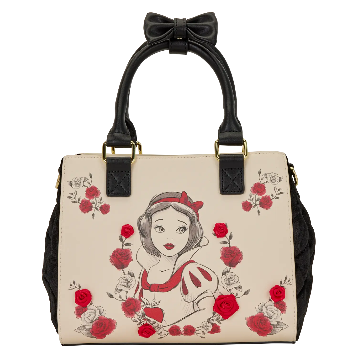 Snow Exclusive White Roses Tote Crossbody Bag