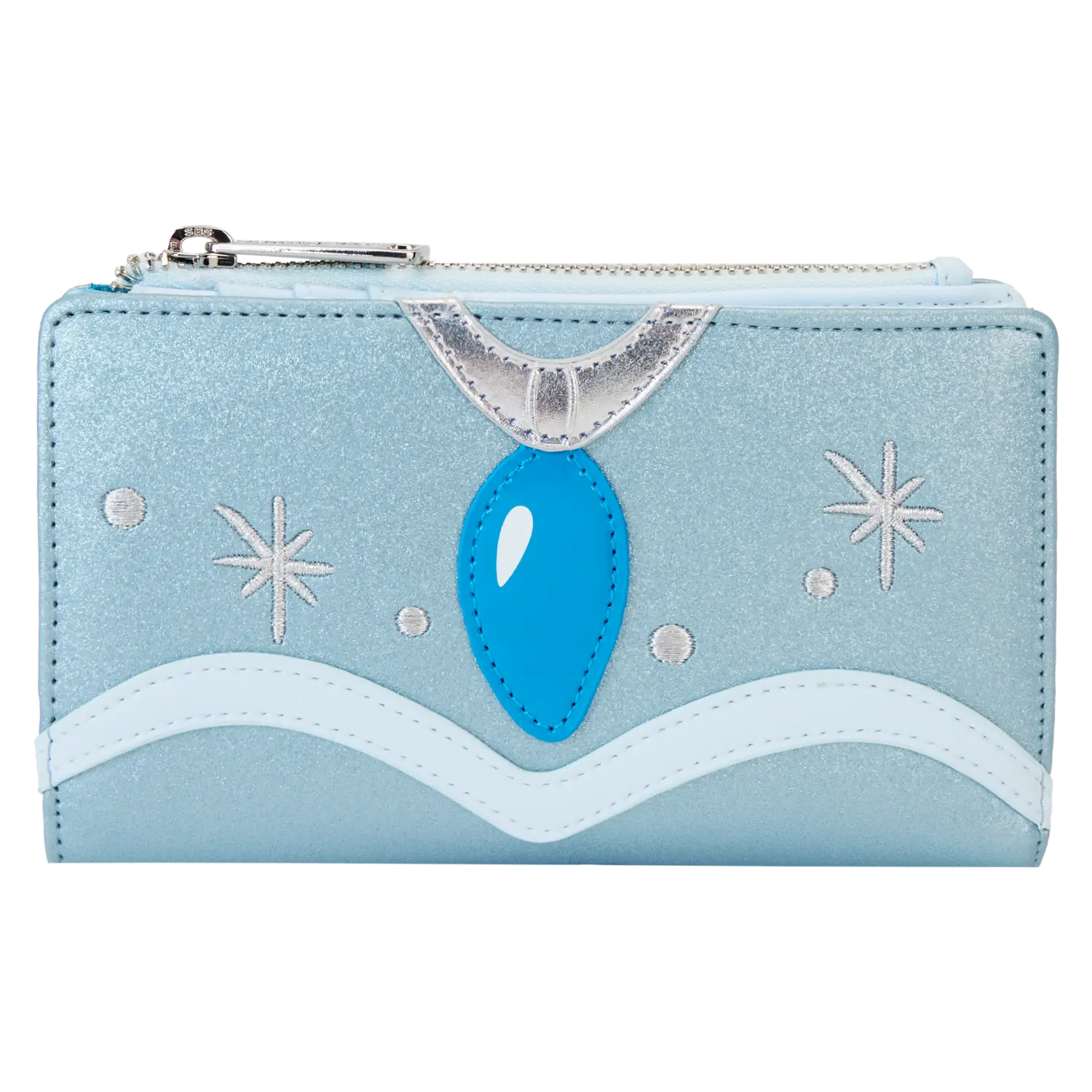 The Princess and the Frog Tiana Blue Gown Glitter Cosplay Flap Wallet
