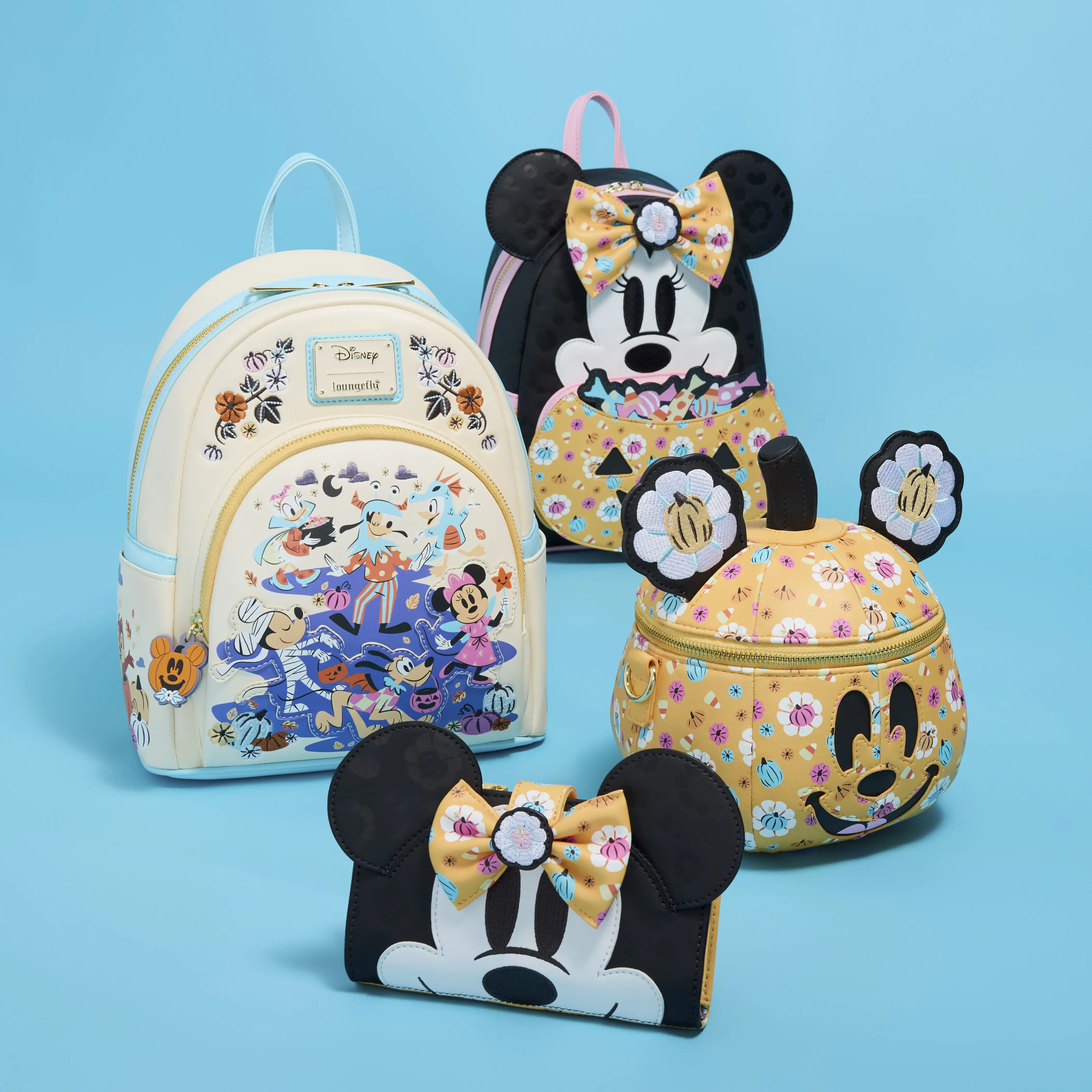 Minnie Mouse Cosplay Floral Pumpkin Flap Wallet - Image 3