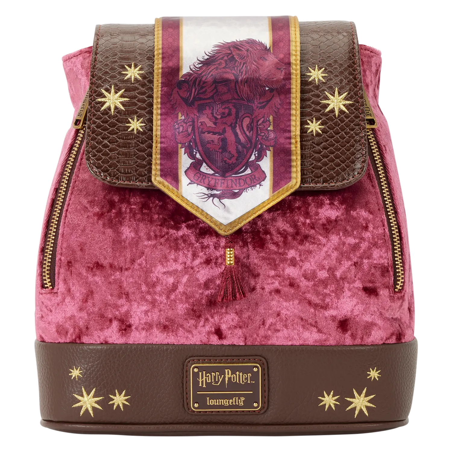 Exclusive Harry Potter Gryffindor Banner Velvet Mini Backpack